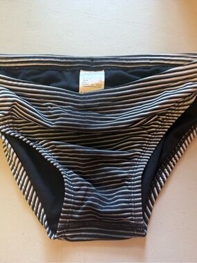Men’s Nike bikini bathing suit striped M 32 NWT